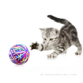Bola de brinquedo de gato resistente à mordida colorida